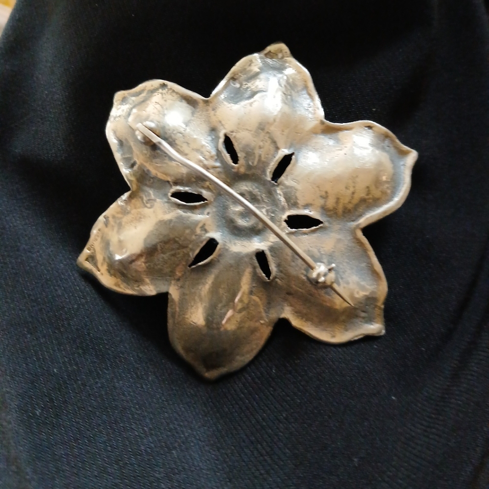PARENTI 925 Sterling Silver Vintage FLOWER - Picture 2 of 8